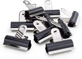 Rapesco Letter Clips, 70mm - Black (Pack 10)